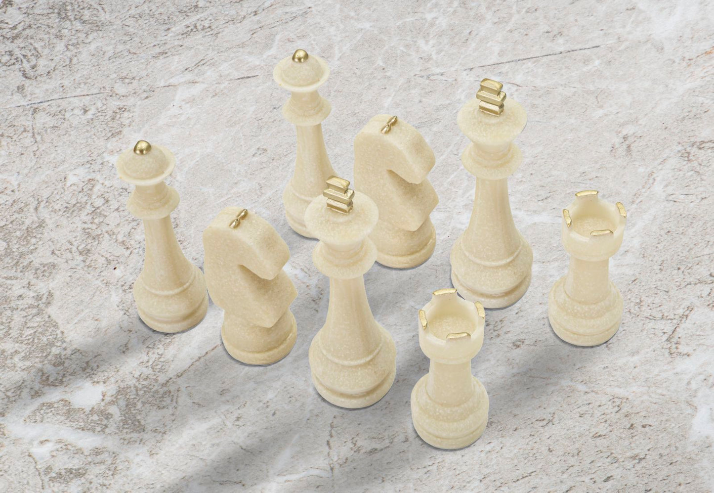 SCACCHI QUARZY SET 8 PZ ASSORTITI CM Ø 4,4X9,2-4,3X13,3-5X16-X4,5X10,3