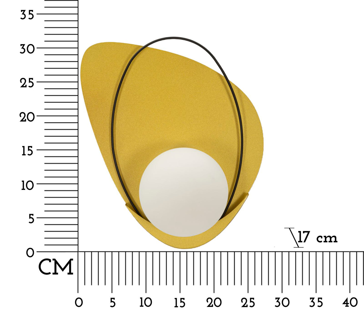 LAMPADA DA MURO CIRCLY CM 28X17X32