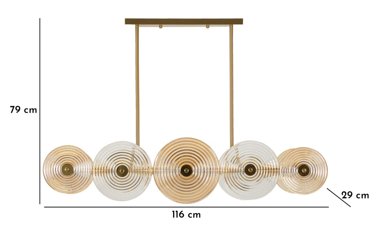LAMPADARIO VENICE CM 116X27X79