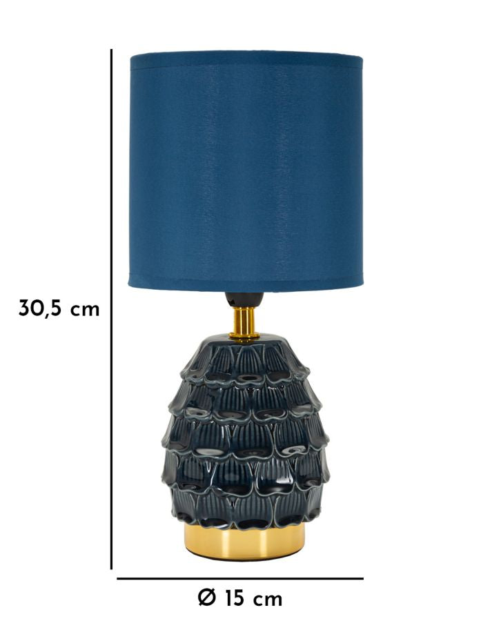 LAMPADA DA COMODINO PIGNY BLU CM Ø 15X30,5