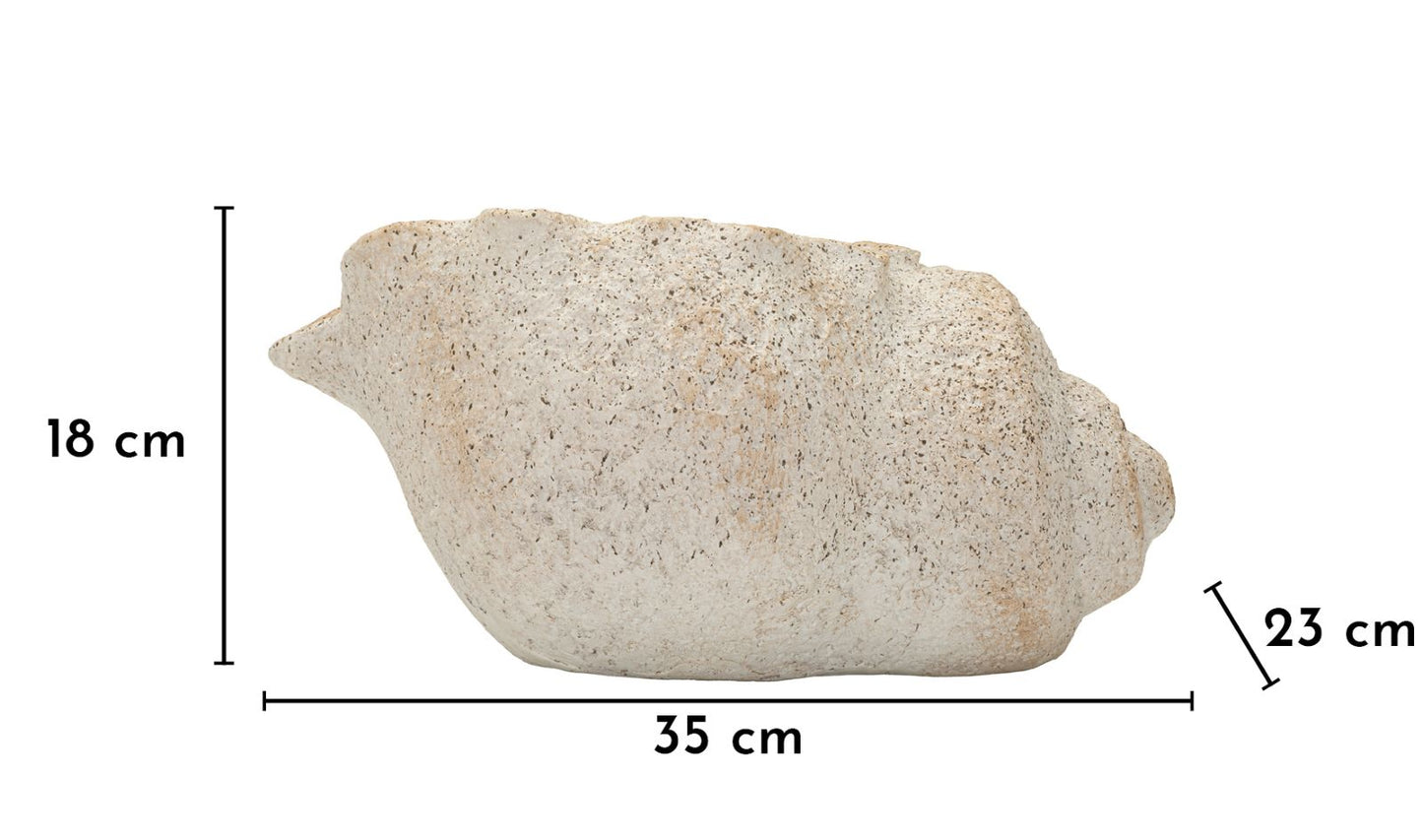 VASO SHELL SAND -B- CM 35X23X18 (APERTURA CM Ø 17X14)