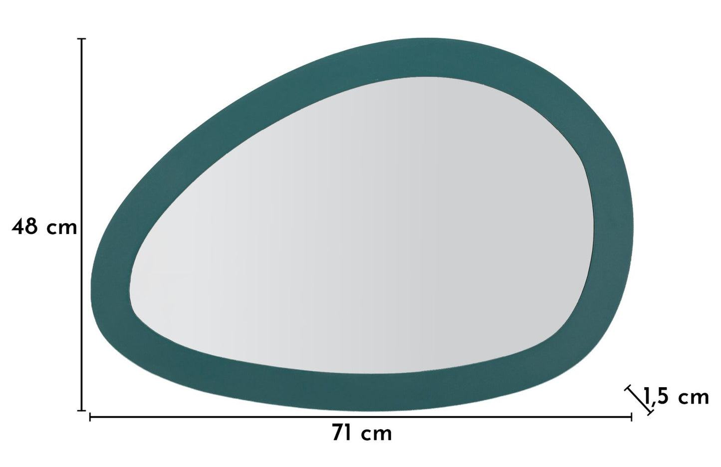 SPECCHIO DA MURO SATURNO OTTANIO CM 71X1,5X48