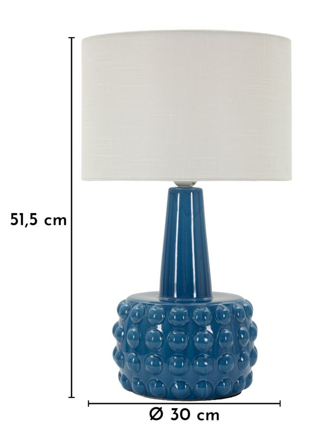 LAMPADA DA TAVOLO GRESS BLU CM Ø 30X51,5