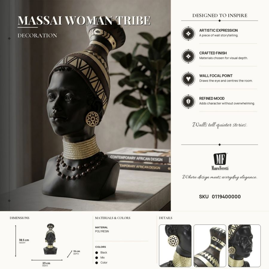 DONNA MASAI TRIBU CM 23X19X38,5