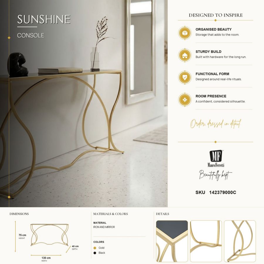 CONSOLE SUNSHINE CM 130X40X75