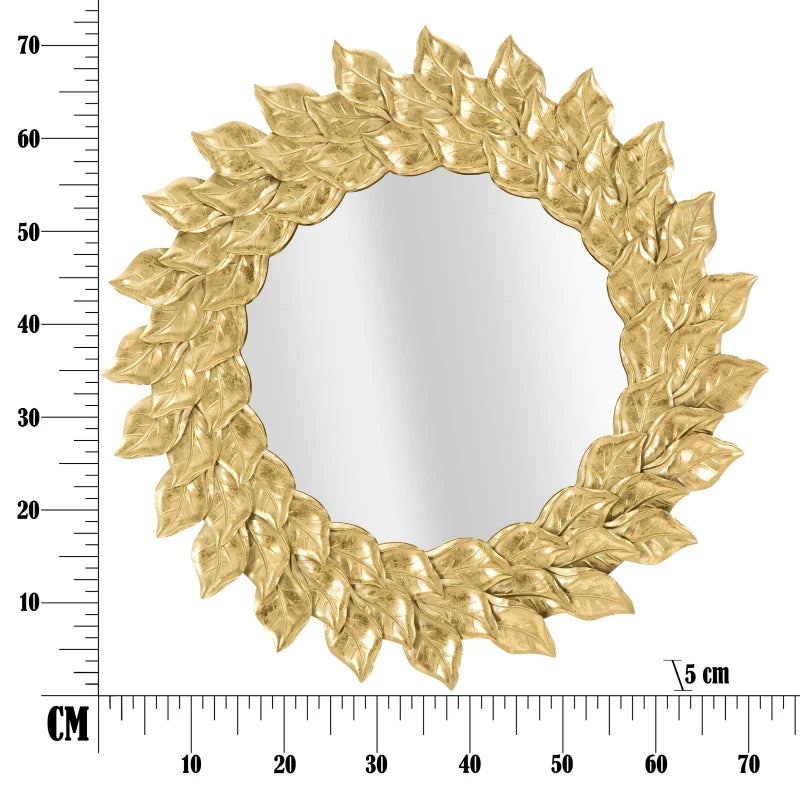Specchio Da Muro Glam Petal Cm Ø 73X5