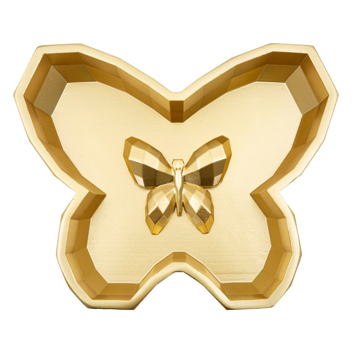 Svuotatasche Butterfly in Metallo Decorativo 20,5x17,5x3 cm