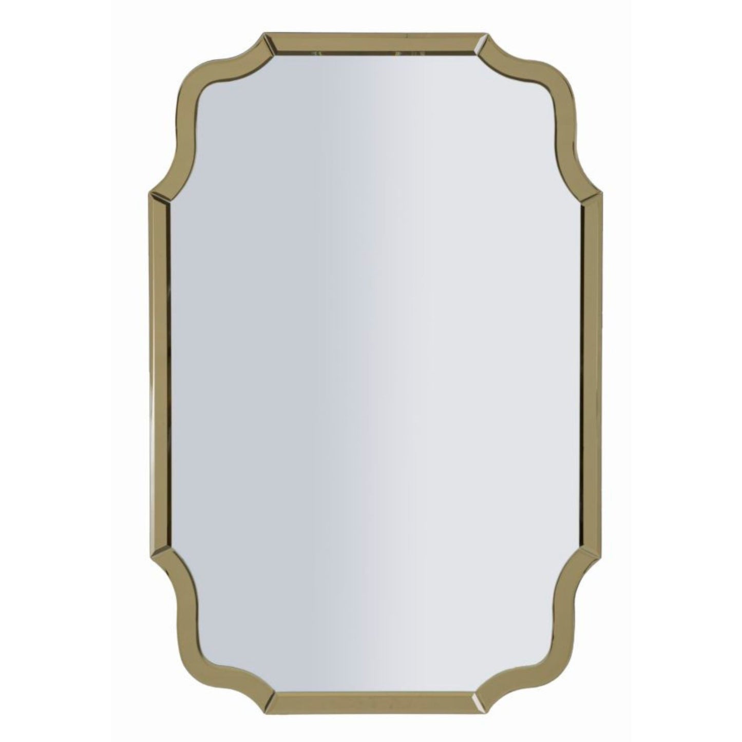 SPECCHIO DA MURO ISTANBUL ORO CM 60X1X90 (MISURA SPECCHIO CM 54X84,5)