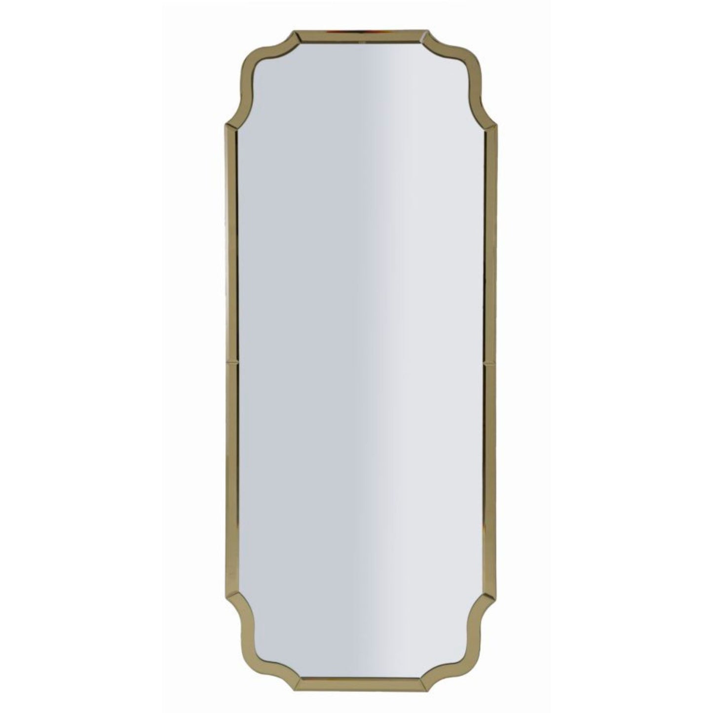 SPECCHIO DA MURO ISTANBUL ORO CM 60X2X150 (MISURA SPECCHIO CM 54X143,5)