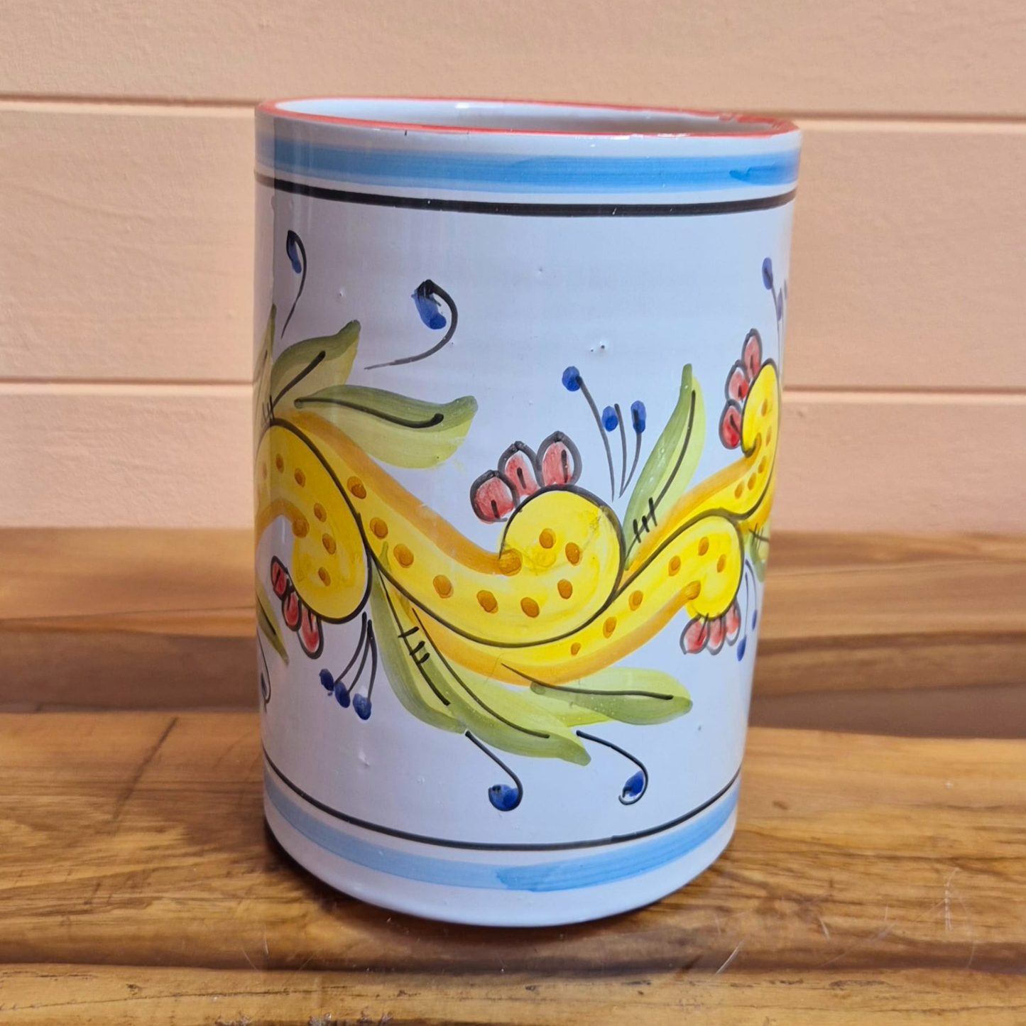 VASO CILINDRICO BAROQUE, 22 x 16 cm