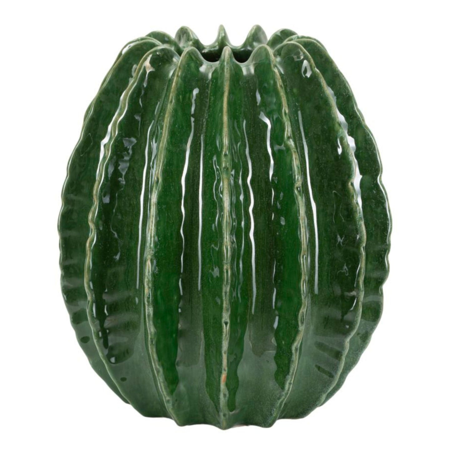 Vaso Cactus Ball Ø 28x31 cm – Vaso Decorativo Tondo con Finitura Opaca Naturale