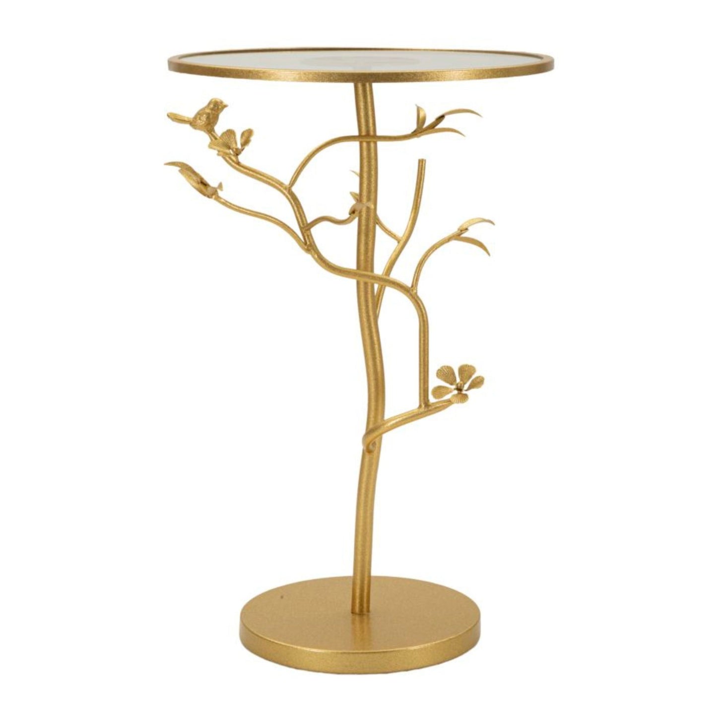 TAVOLINETTO BIRDS GLASS CM Ø 38X60