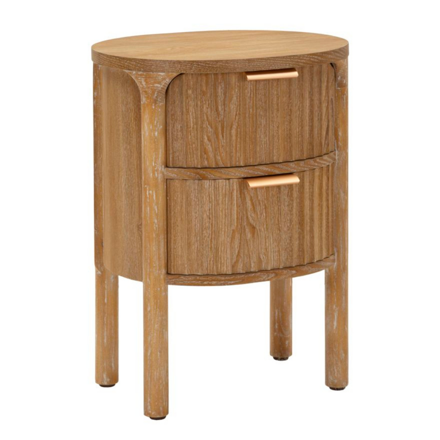 Comodino Goteborg in Legno Naturale 38x34,5x52 cm