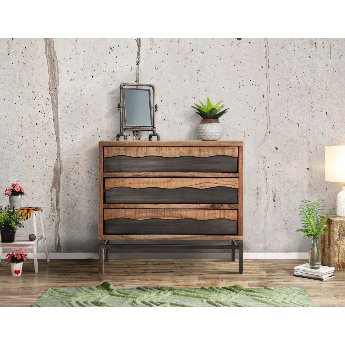 COMO' YELLOWSTONE CM 88X45X80 (LEGNO DI ACACIA NILOTICA)