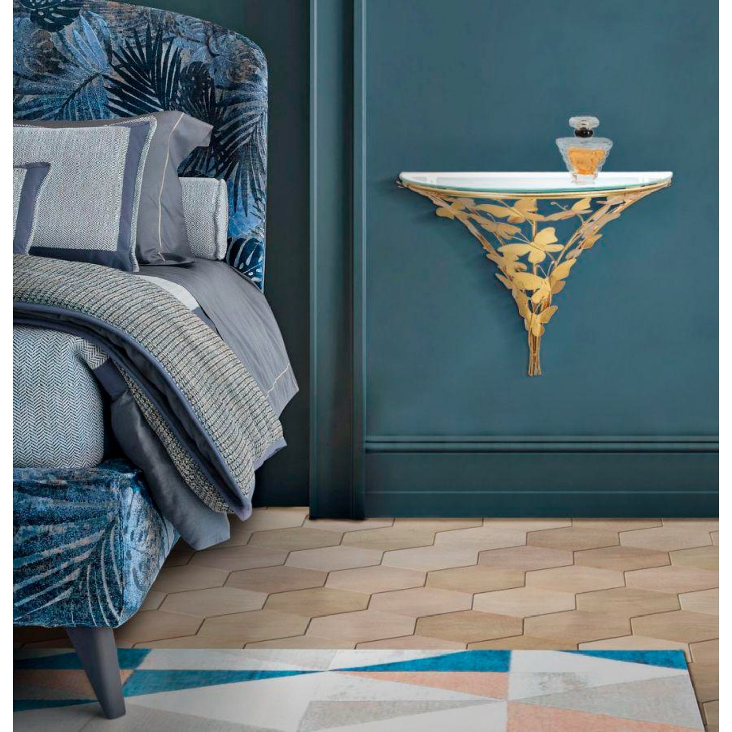 COMODINO DA MURO BUTTERFLIES CM 44,5X24,5X34,5