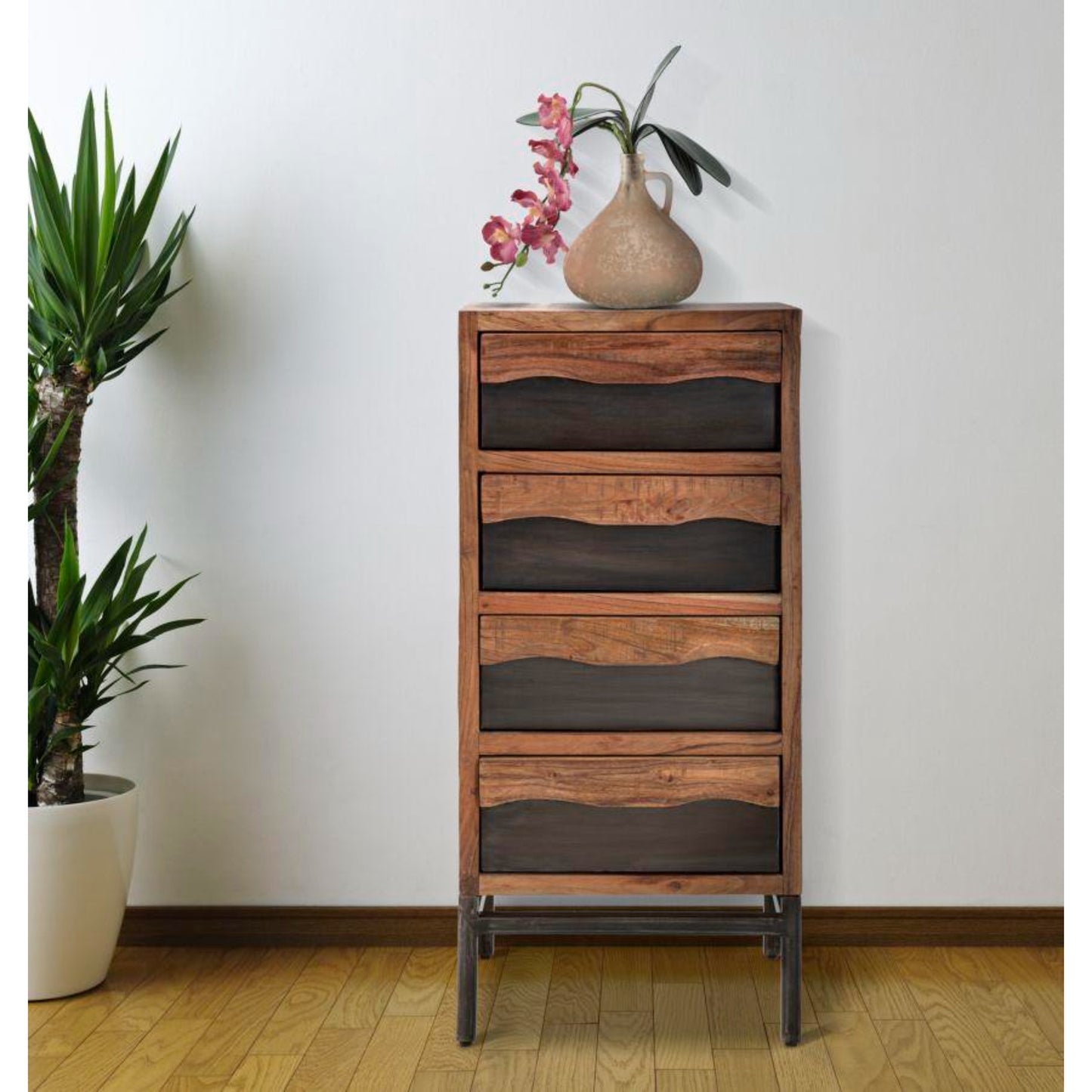 CASSETTIERA YELLOWSTONE CM 45X40X100 (LEGNO DI ACACIA NILOTICA)