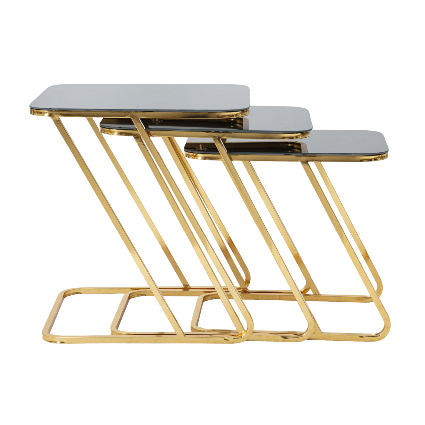 TAVOLINETTI SIMPLE SET 3PZ CM 44X50,5X55,5-39X49X51-34X47X45