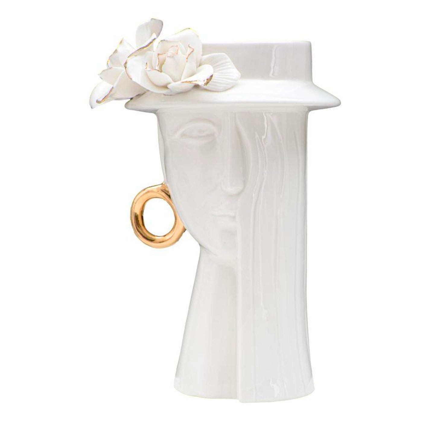 VASO WOMAN ELEGANT PORCELLANA CM 15X13,3X23,5