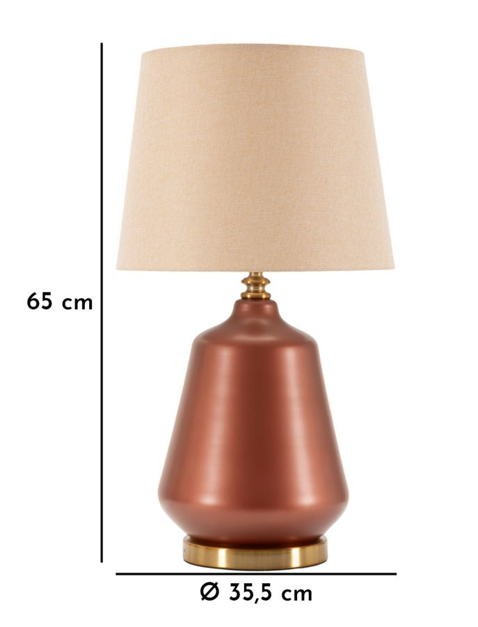 Lampada da Tavolo Rosenthal in Metallo e Vetro Satinato Ø35,5 x H65 cm – Stile Moderno ed Elegante