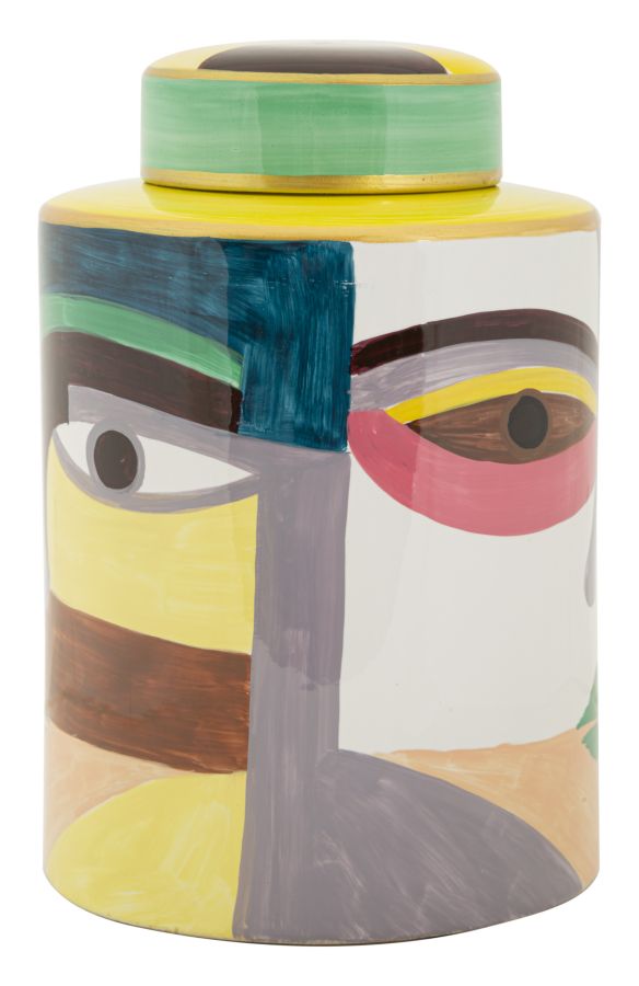 Vaso Piccassy Top in Ceramica Multicolore H 28 cm