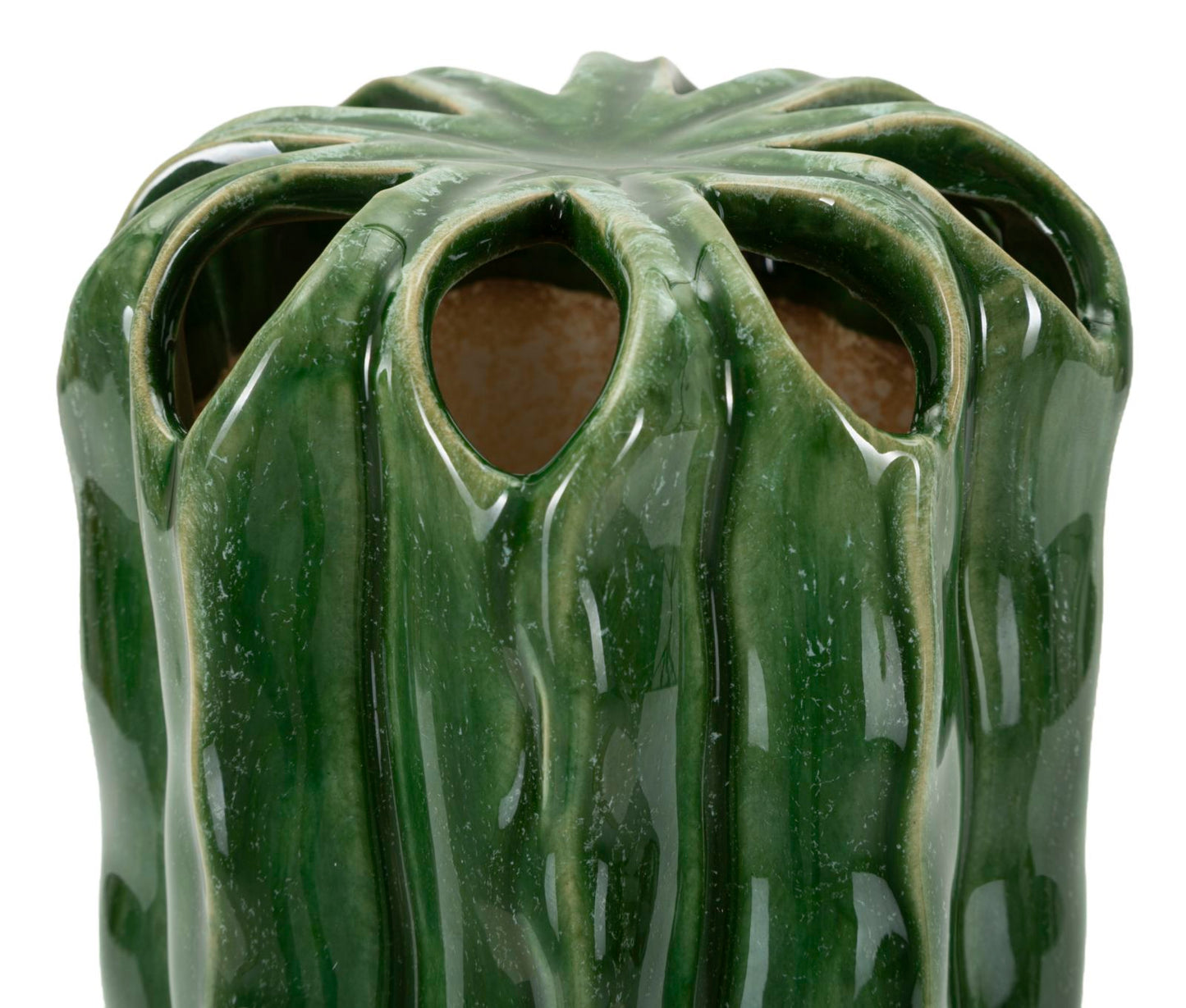 Vaso Cactus Tall Ø 11,5x23,5 cm – Vaso Slanciato Decorativo con Finitura Effetto Naturale