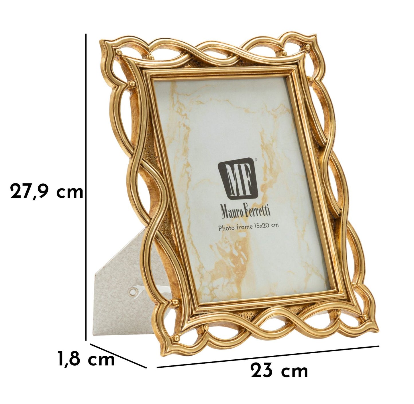 Cornice Wave 23x1,8x27,9 cm in stile moderno – Mauro Ferretti