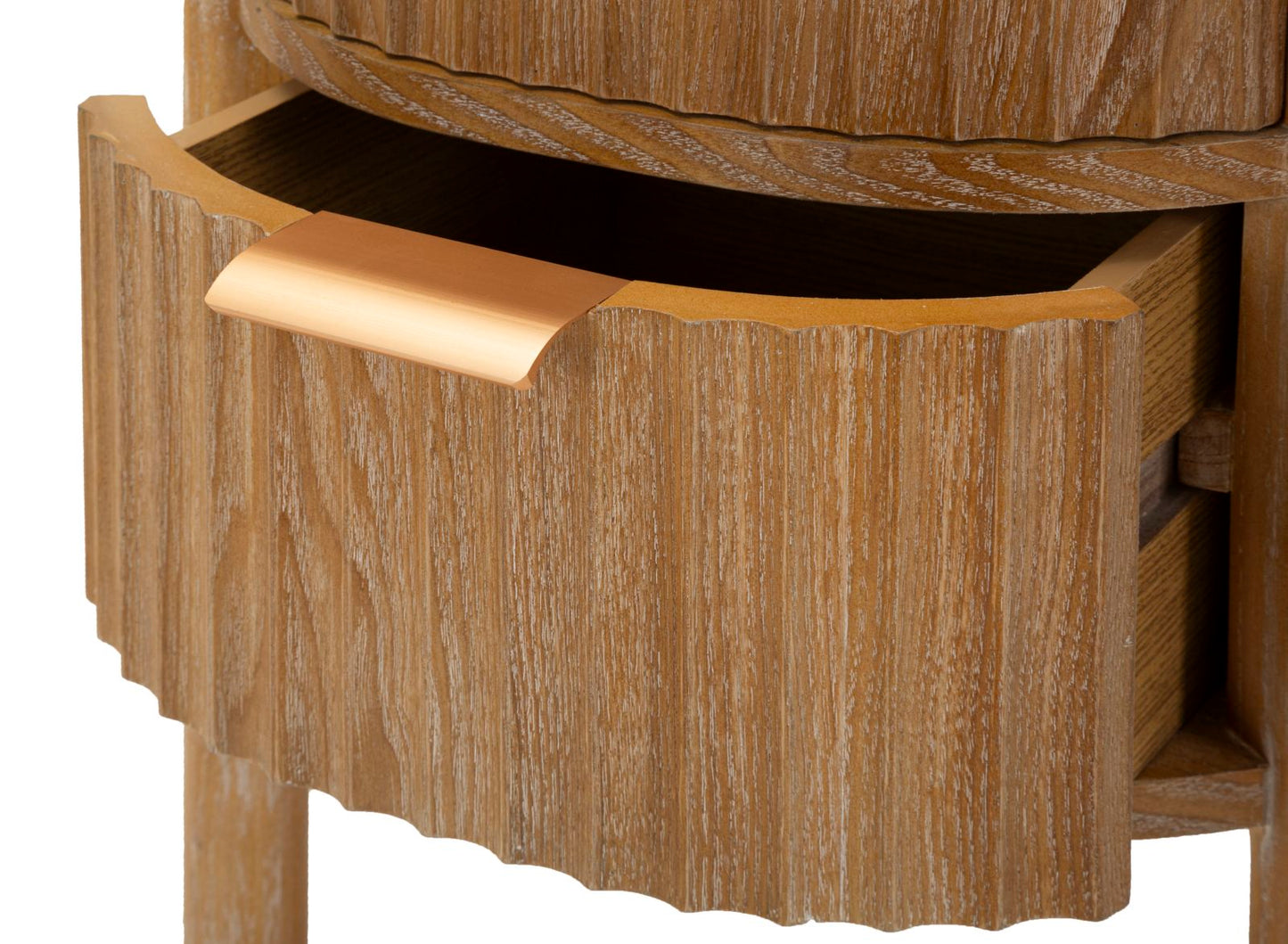 Comodino Goteborg in Legno Naturale 38x34,5x52 cm