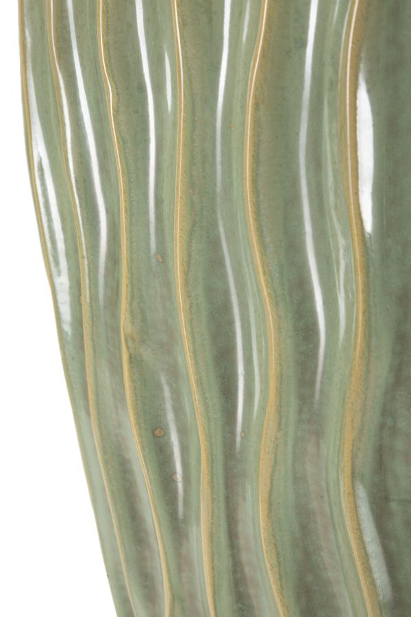 Vaso Venice 27x14x46,5 cm – Vaso Decorativo Alto con Finitura Lucida Effetto Ceramica