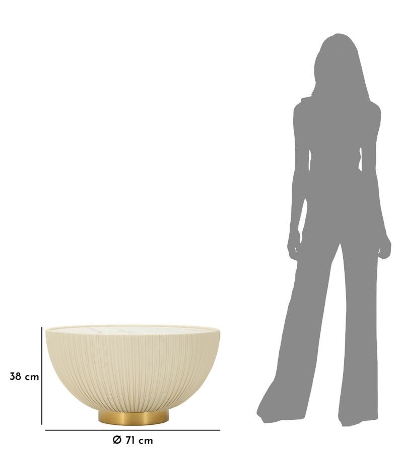 TAVOLINO DA CAFFE' ELGE CM Ø 71X38