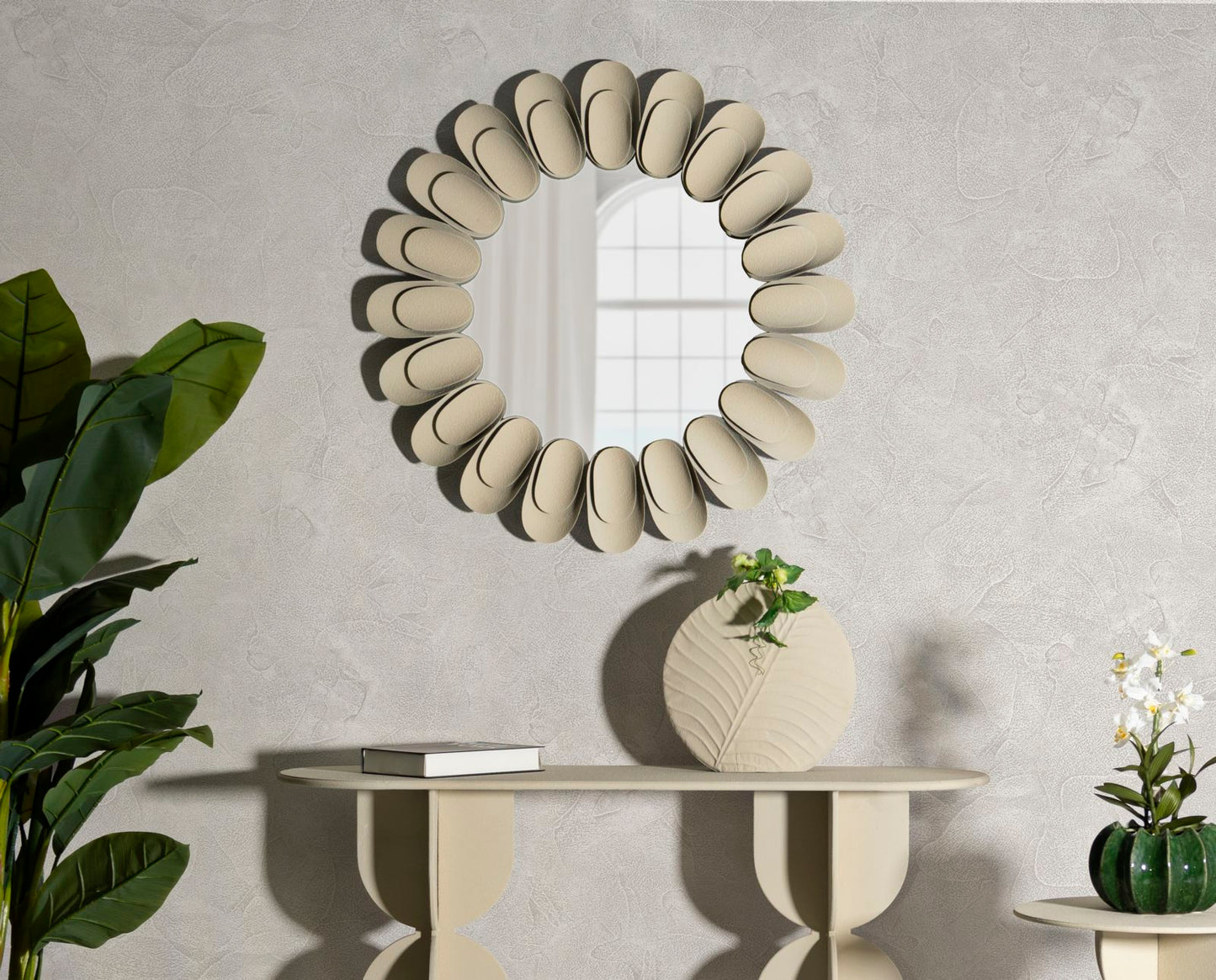 SPECCHIO DA MURO DUNE DOUBLE CM Ø 85X6 (MISURA SPECCHIO CM Ø 50)