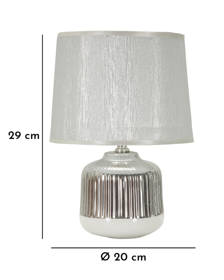 Lampada da Tavolo Lucina Ø20 x H29 cm – Design Compatto e Stile Essenziale