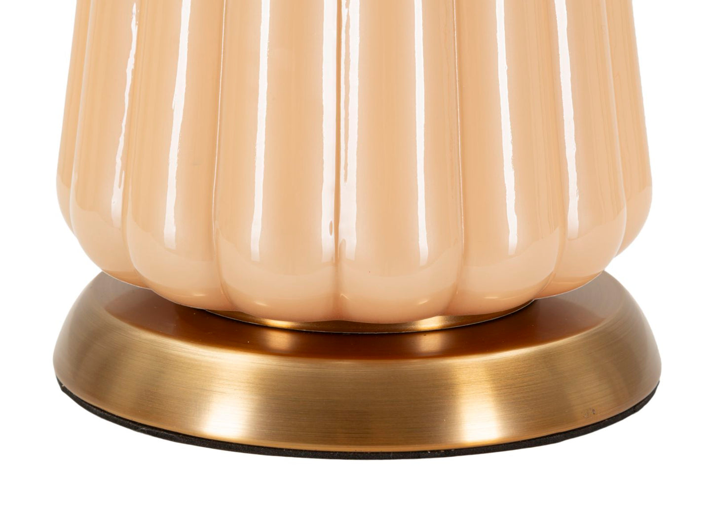 Lampada da tavolo “Perly – A” Ø 36,5 × 68,5 cm – vetro perlato con dettagli dorati