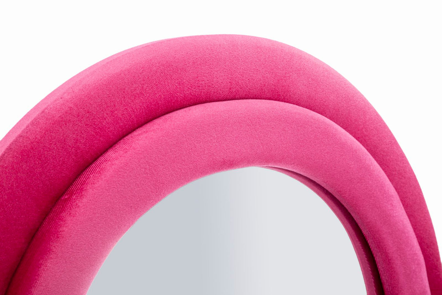 Specchio da Muro Miki Velluto Fuxia 60x160 cm – Cornice Imbottita per un Tocco Vivace