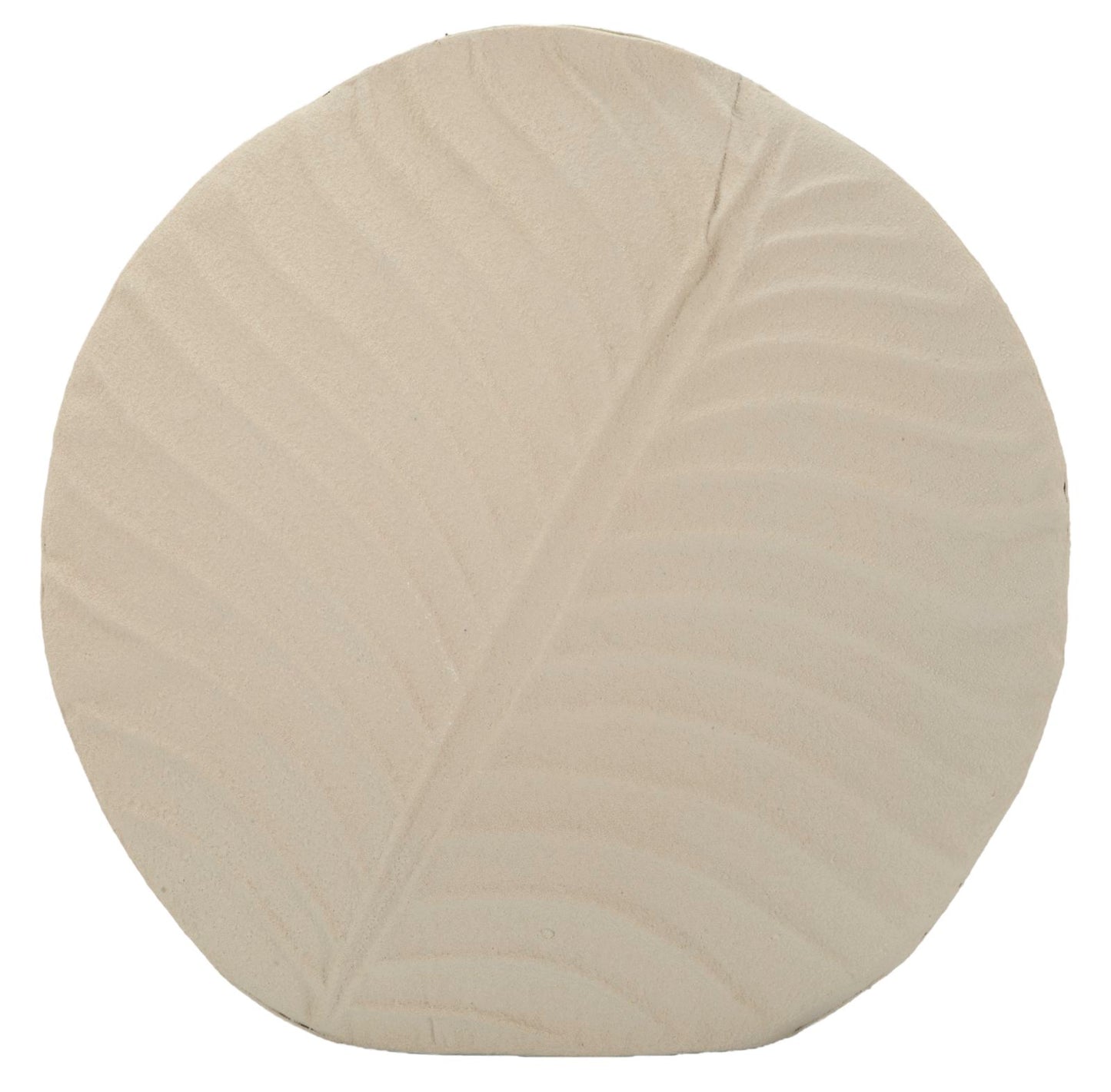 Vaso Dune Round Ø32,5x13 cm – Vaso Decorativo Basso con Texture a Onde