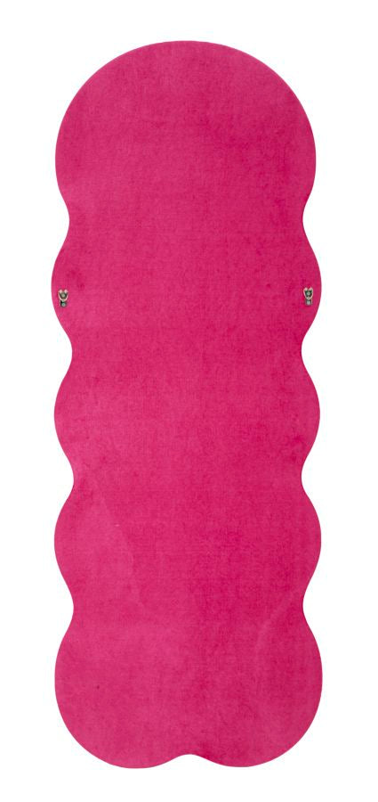 Specchio da Muro Miki Velluto Fuxia 60x160 cm – Cornice Imbottita per un Tocco Vivace