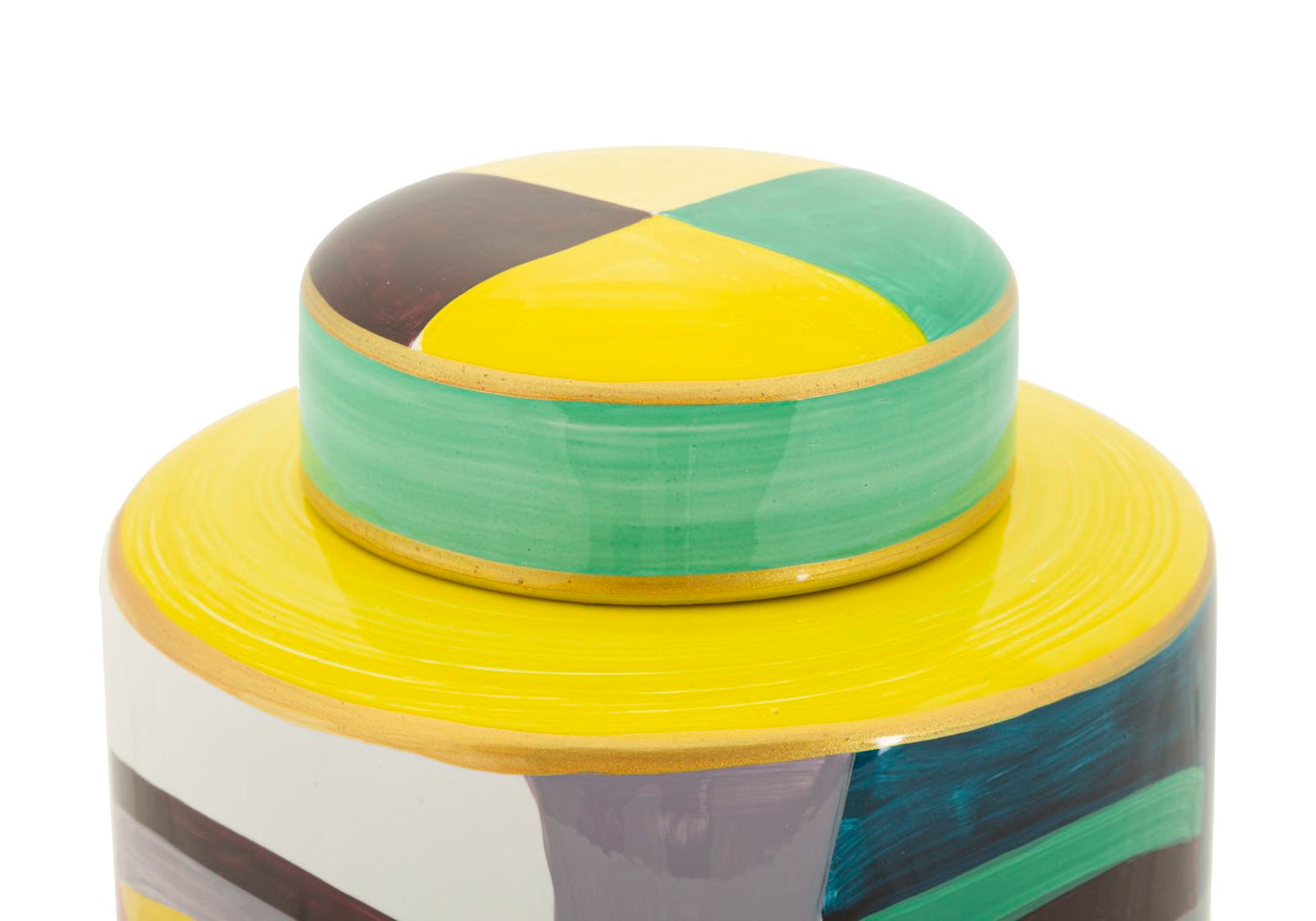 Vaso Piccassy Top in Ceramica Multicolore H 28 cm