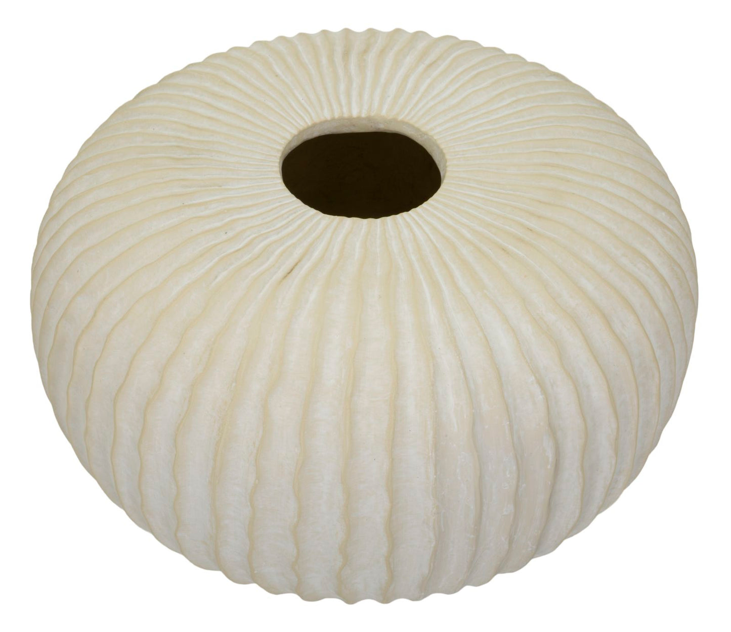 Vaso Icicle Ø40x23 cm – Vaso Decorativo Ampio con Finitura Effetto Pietra