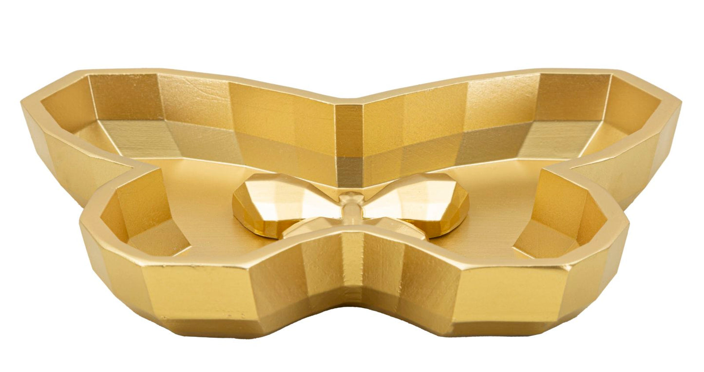 Svuotatasche Butterfly in Metallo Decorativo 20,5x17,5x3 cm
