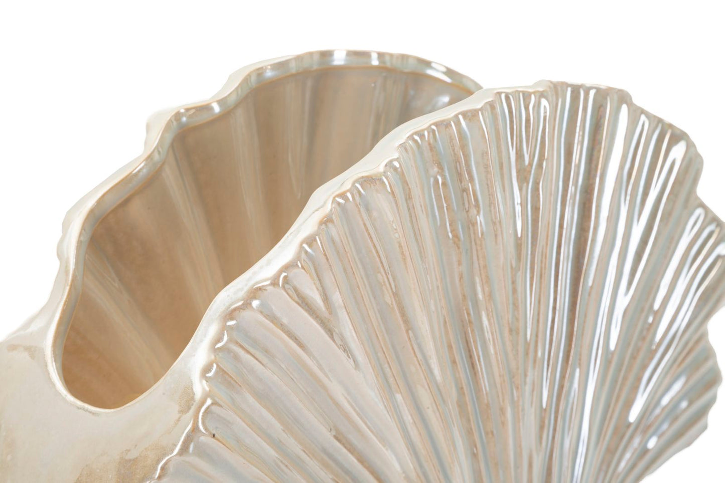 Vaso Perly 35,5x11,5x27 cm – Vaso Rettangolare Decorativo con Finitura Effetto Perla