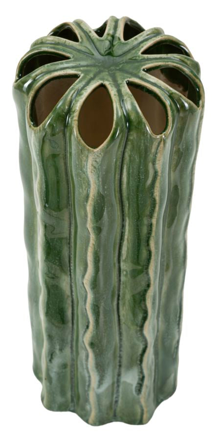 Vaso Cactus Tall in Ceramica Verde H 31,5 cm – Mauro Ferretti
