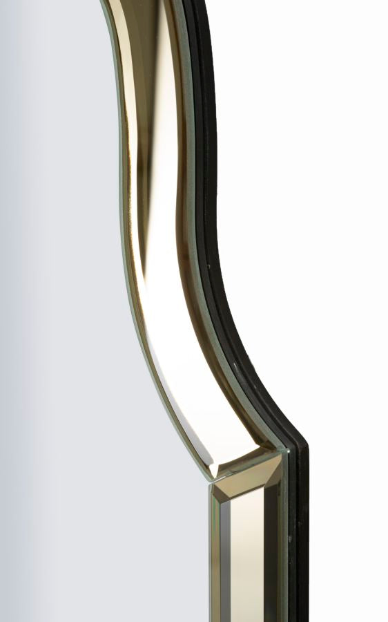SPECCHIO DA MURO ISTANBUL ORO CM 60X1X90 (MISURA SPECCHIO CM 54X84,5)