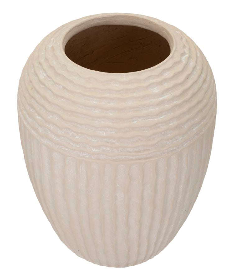 Vaso Mist Ø26,5x26 cm – Vaso Decorativo in Finitura Effetto Pietra Naturale