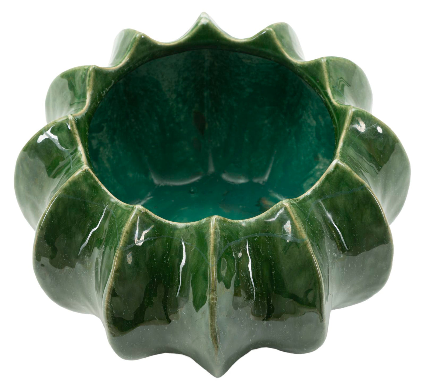 Cachepot Cactus Ø 22x13,5 cm – Contenitore Decorativo con Effetto Naturale