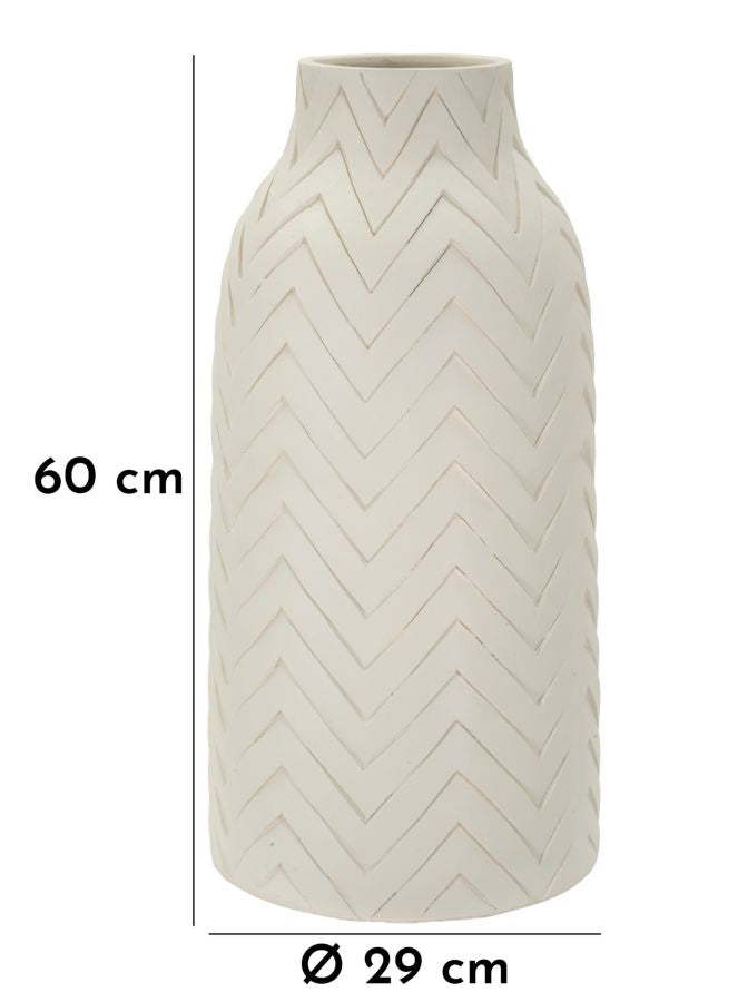 Vaso Winter Ø29x60 cm – Vaso Alto Decorativo con Finitura Effetto Pietra