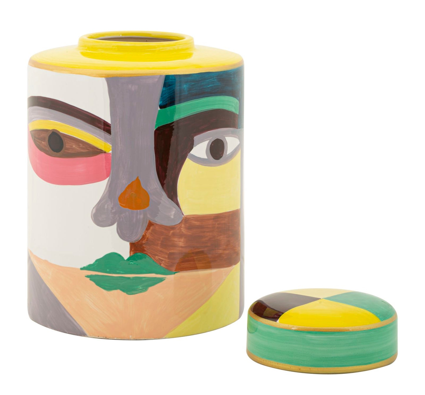 Vaso Piccassy Top in Ceramica Multicolore H 28 cm