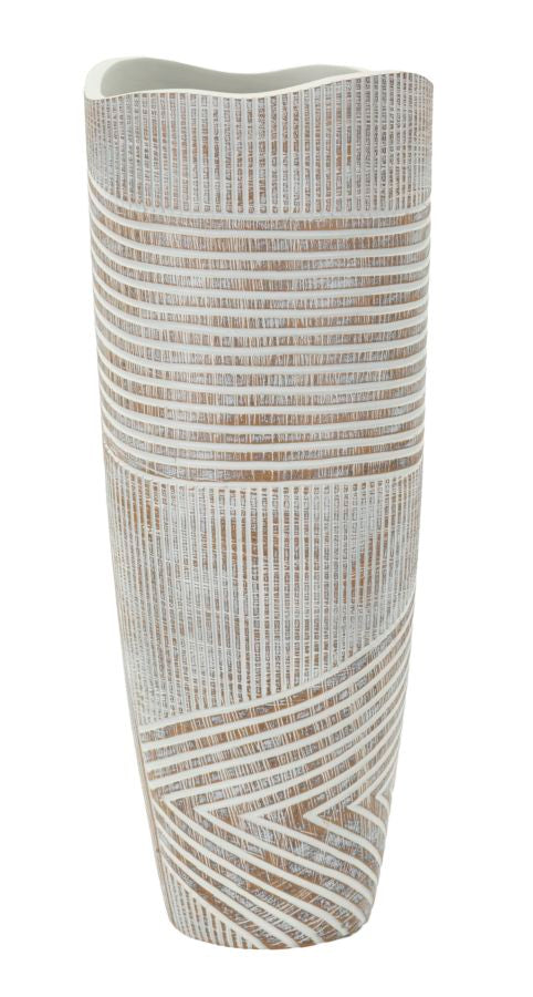 VASO RESINA WOODY CM Ø 18X45