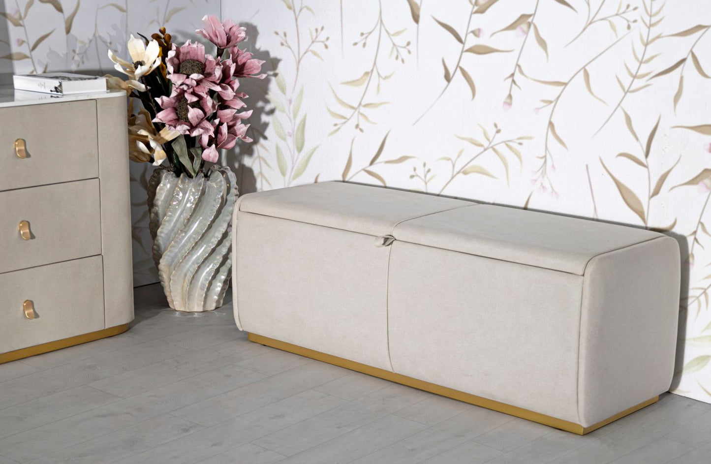 PANCA C/CONTENITORE BEAUTY CM 130X45X45