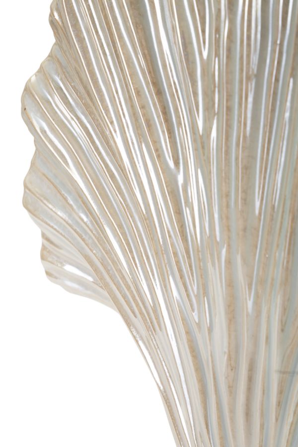 Vaso Perly 35,5x11,5x27 cm – Vaso Rettangolare Decorativo con Finitura Effetto Perla