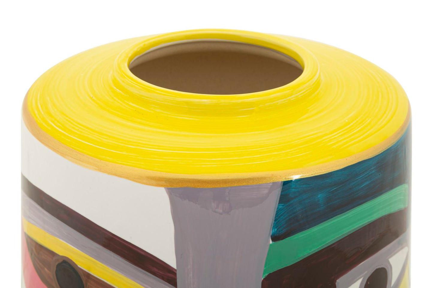 Vaso Piccassy Top in Ceramica Multicolore H 28 cm