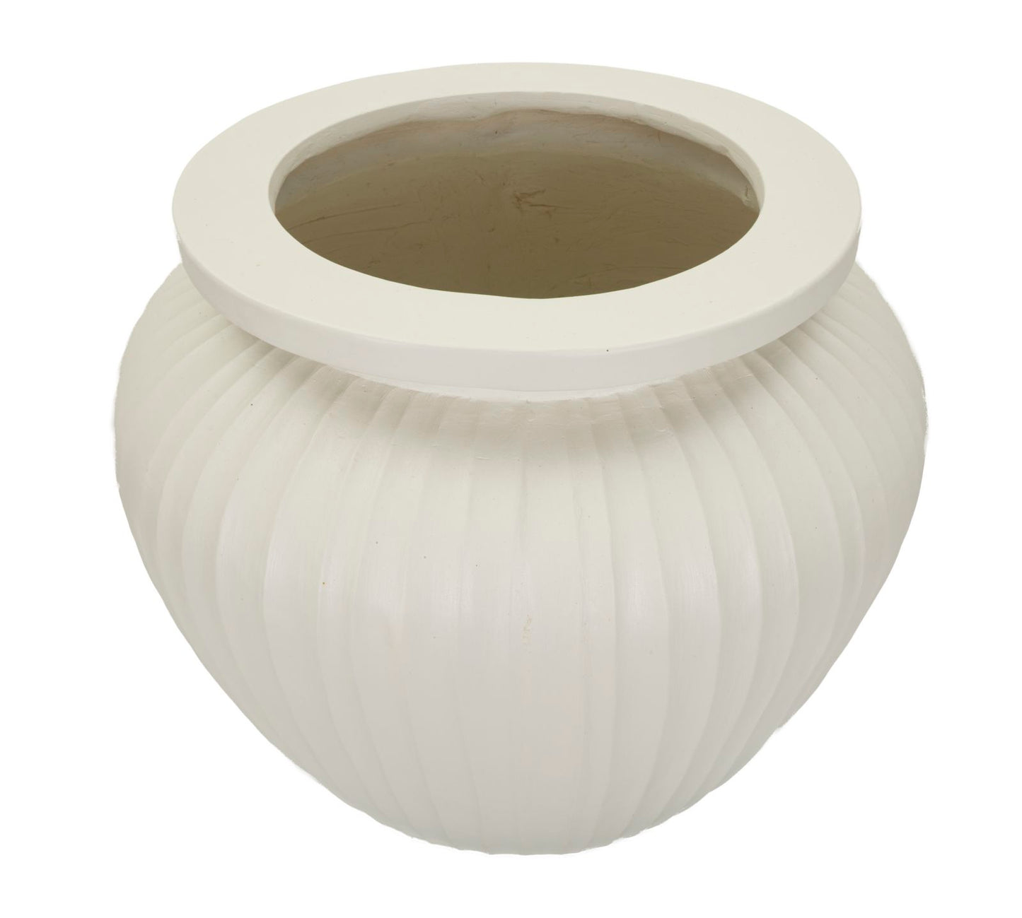 Vaso Chil Ø48x38 cm – Vaso Decorativo Ampio con Finitura Effetto Pietra Naturale
